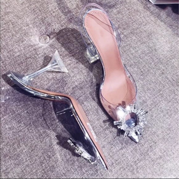 Clear Pointed Toe Cinderella Heel - Picture 6 of 7